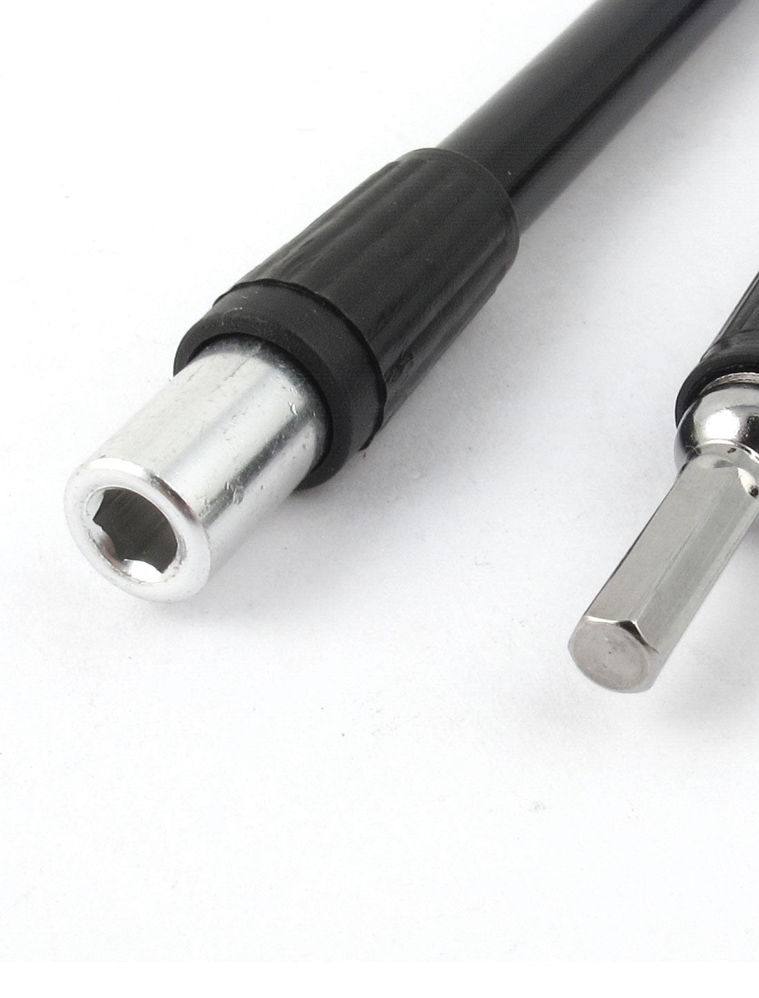 Harfington 1/8" Hex Shank 135mm Length Flexible Extension Screwdriver Bit 2 Pcs