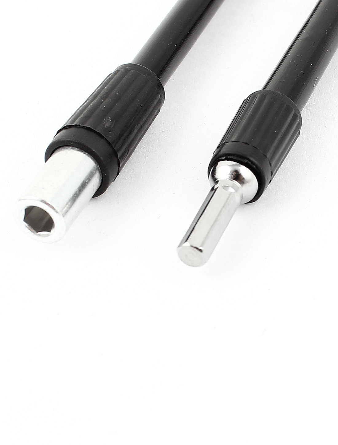 Harfington 1/8" Hex Shank 125mm Length Flexible Extension Screwdriver Bit 3 Pcs