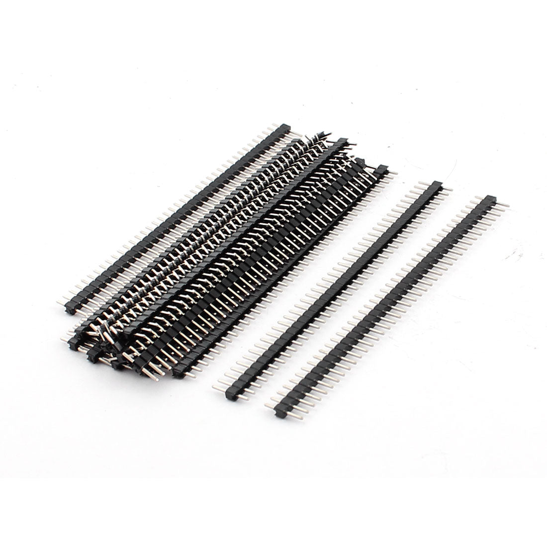 Harfington 17 Pcs PBC Mount 40Pin 2mm Single Row Straight Male Header Connector Strip
