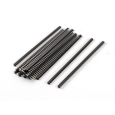 Harfington 17 Pcs PBC Mount 40Pin 2mm Single Row Straight Male Header Connector Strip
