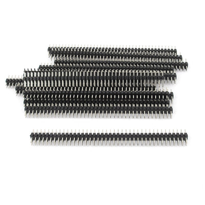 Harfington 13pcs 80Pin 2x40 Male 2.0mm Pitch Breakable Dual Row Straight Pin Header PCB Mount Strip
