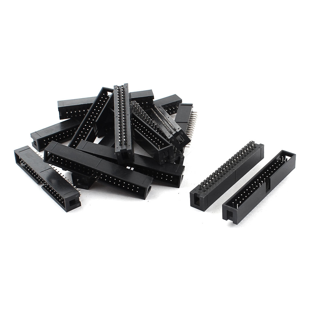 Harfington 14 Pcs 2.54mm 40Pin Male Straight JTAG Header Connector for Flat Ribbon Cable