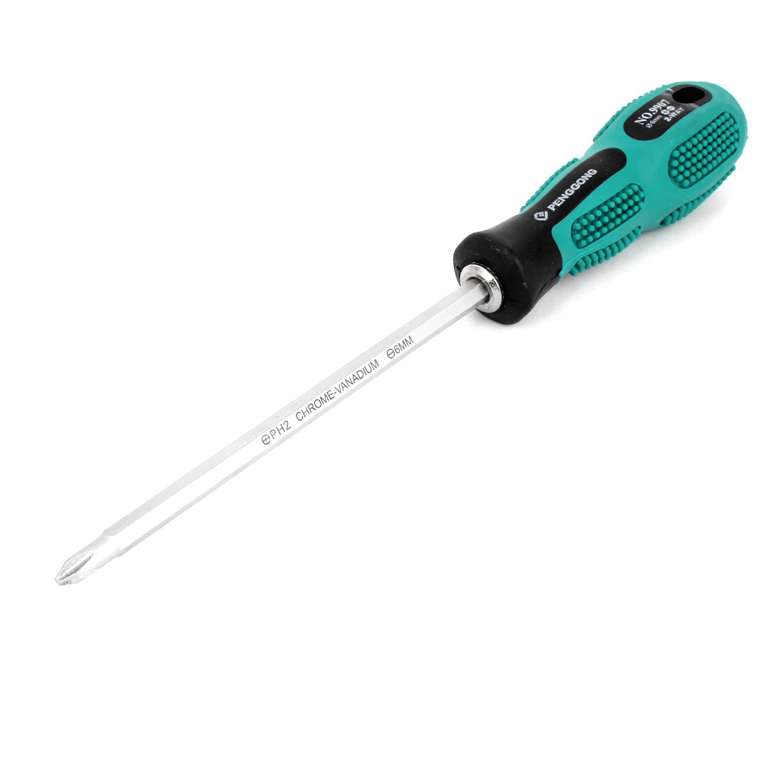 Harfington Handy Tool Nonslip Handle Two Way Slotted PH2 Phillips Screwdriver 6mm