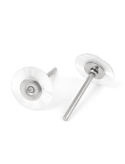 Harfington 20 Pcs 25mm 1" Dia Nylon Wheel Rotary Brushes Buffing Polishing Tool White