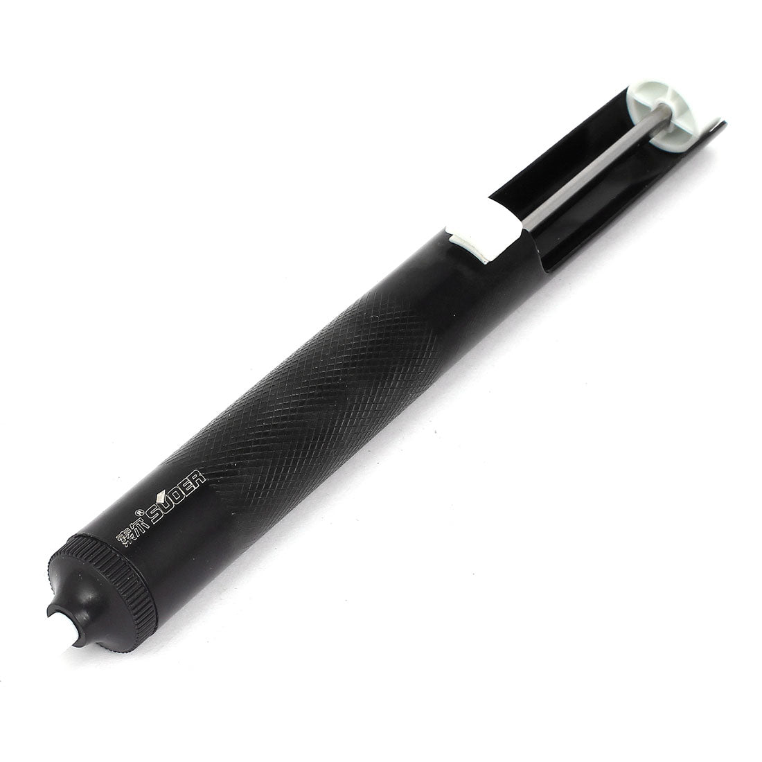 Harfington Black White Iron Solder Sucker Desoldering Pump Vacuum Remover Tool