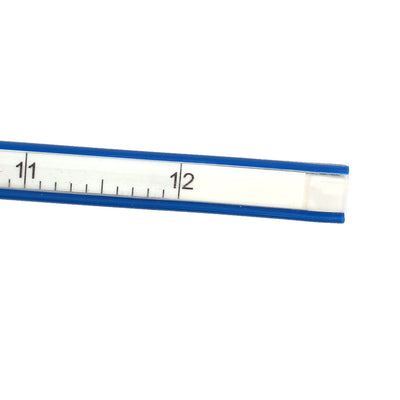 Harfington Woodworking Tailors Soft Plastic 30cm 12inch Flexible Curve Ruler Blue White