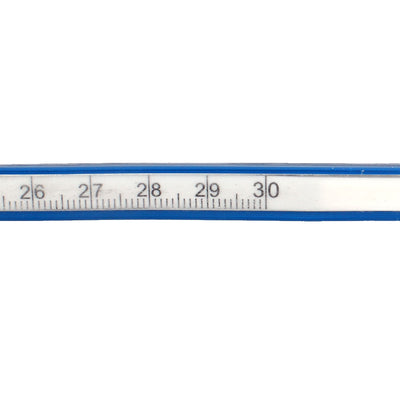 Harfington Woodworking Tailors Soft Plastic 30cm 12inch Flexible Curve Ruler Blue White