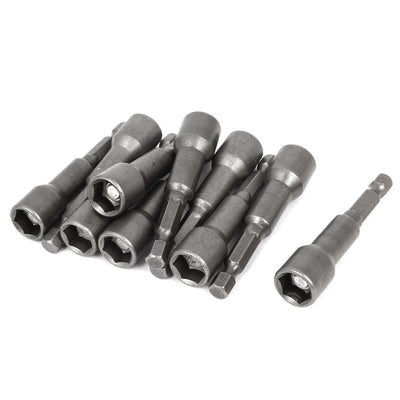 Harfington 10mm Hexagon Magnetic Nut Socket Driver Bit Adapter 65mm Length 10 Pcs