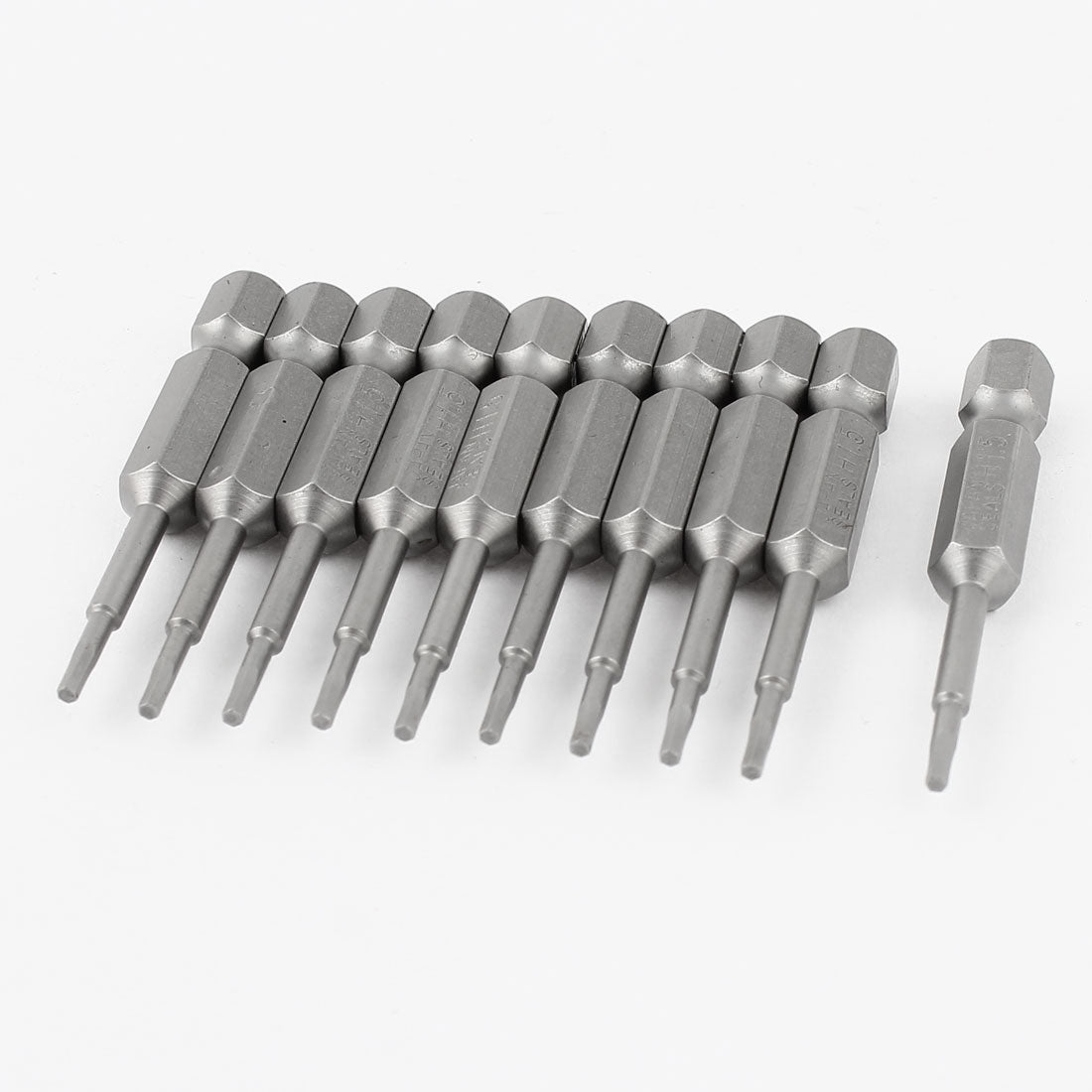 Harfington 10 Pcs Hexagon 7mm Shank 1.5mm Tip Hex Magnetic Screwdriver Insert Bits