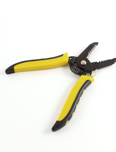 Harfington Yellow Insulated Nonslip Handle 10-22 AWG Electric Wire Stripper Cutter Crimper