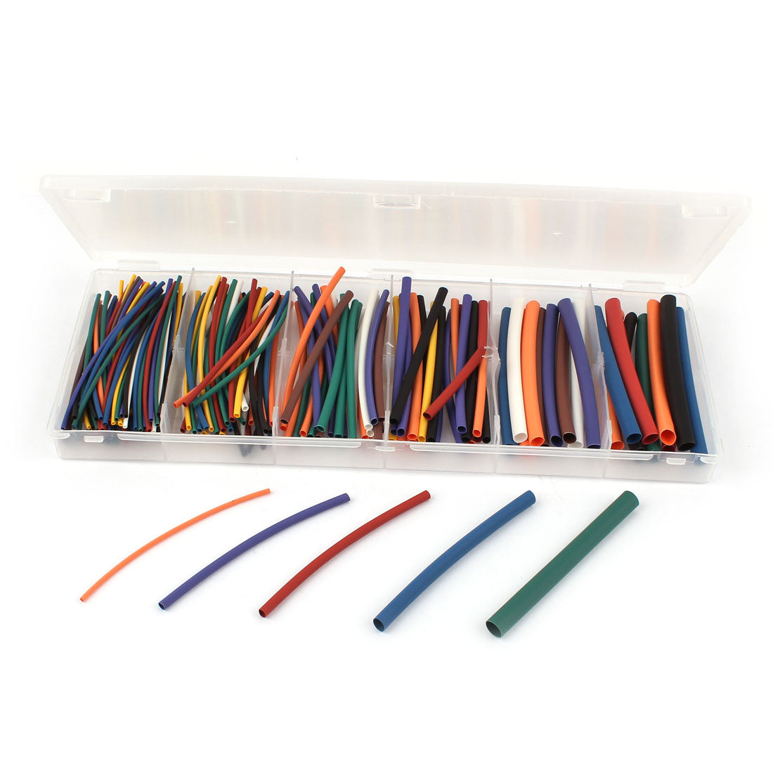 Harfington 180Pcs 2:1 Heat Shrink Wire Wrap Assortment Kit Tubing Cable Sleeve Tube 6 Sizes