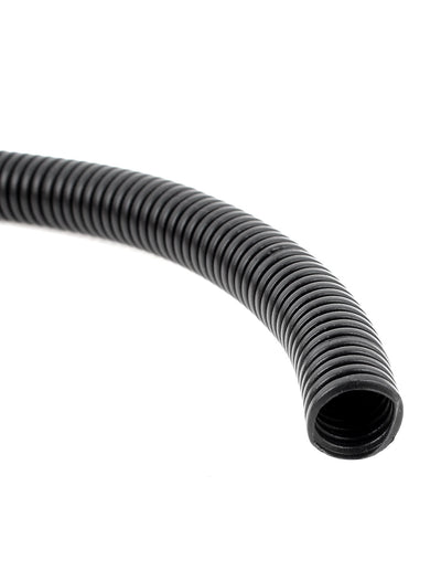 Harfington 14 M 10 x 13 mm PE Flexible Corrugated Conduit Tube for Garden,Office Black