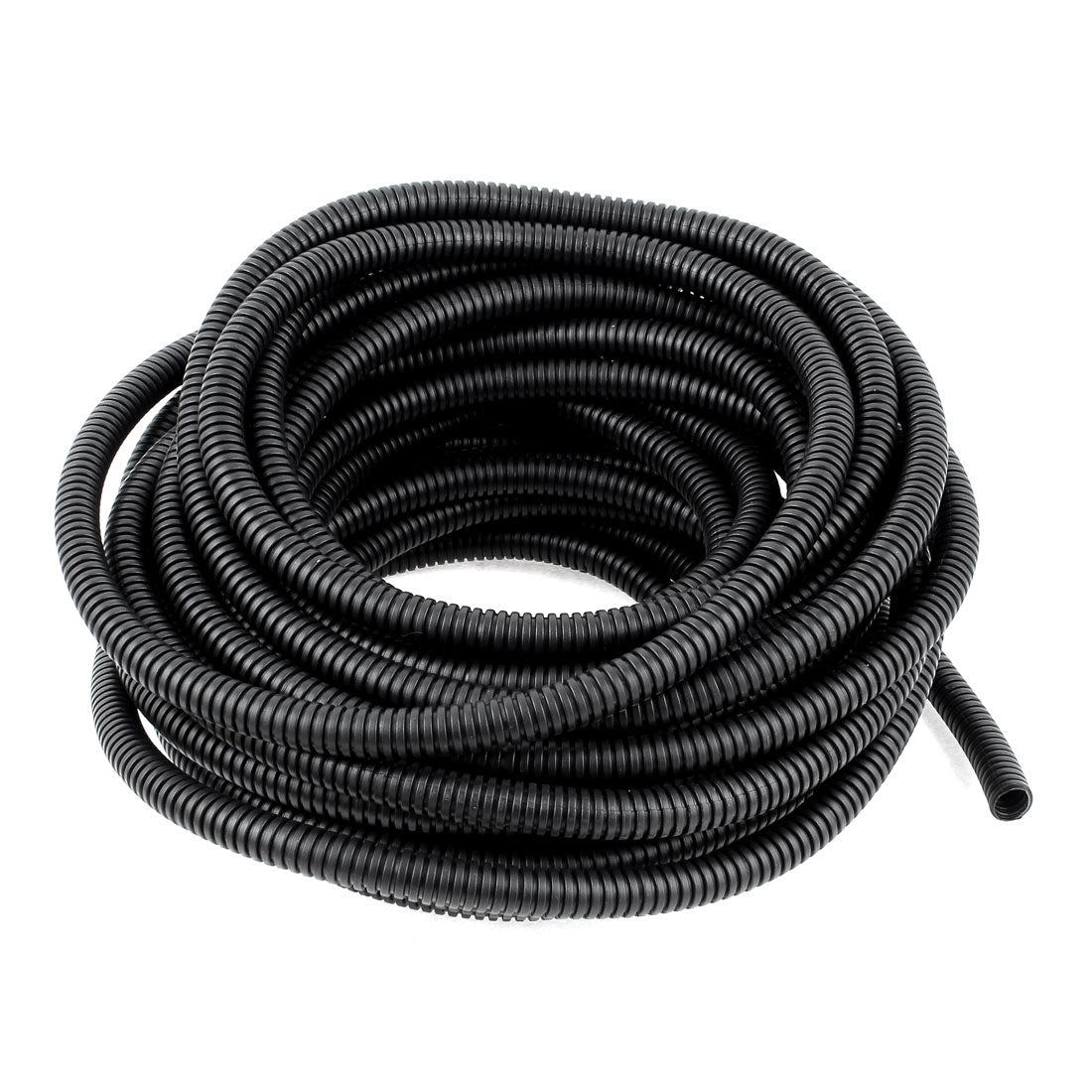Harfington 14 M 10 x 13 mm PE Flexible Corrugated Conduit Tube for Garden,Office Black