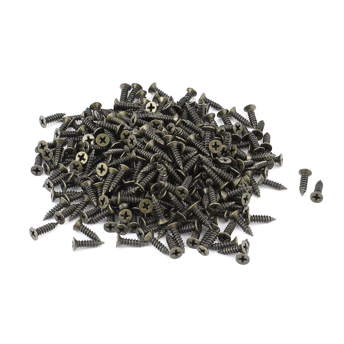 Harfington 300Pcs 2.5mm Dia 8mm Length Thread Rod Phillips Head Screws Fasteners