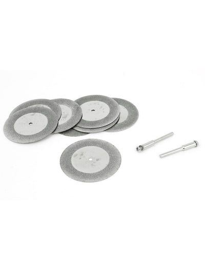 Harfington 10 Pcs 50mm Diamond Coated Rotary Cut Off Grinding Wheel Discs w 1/8" Mandrel