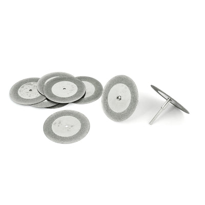 Harfington 10 Pcs 50mm Diamond Coated Rotary Cut Off Grinding Wheel Discs w 1/8" Mandrel