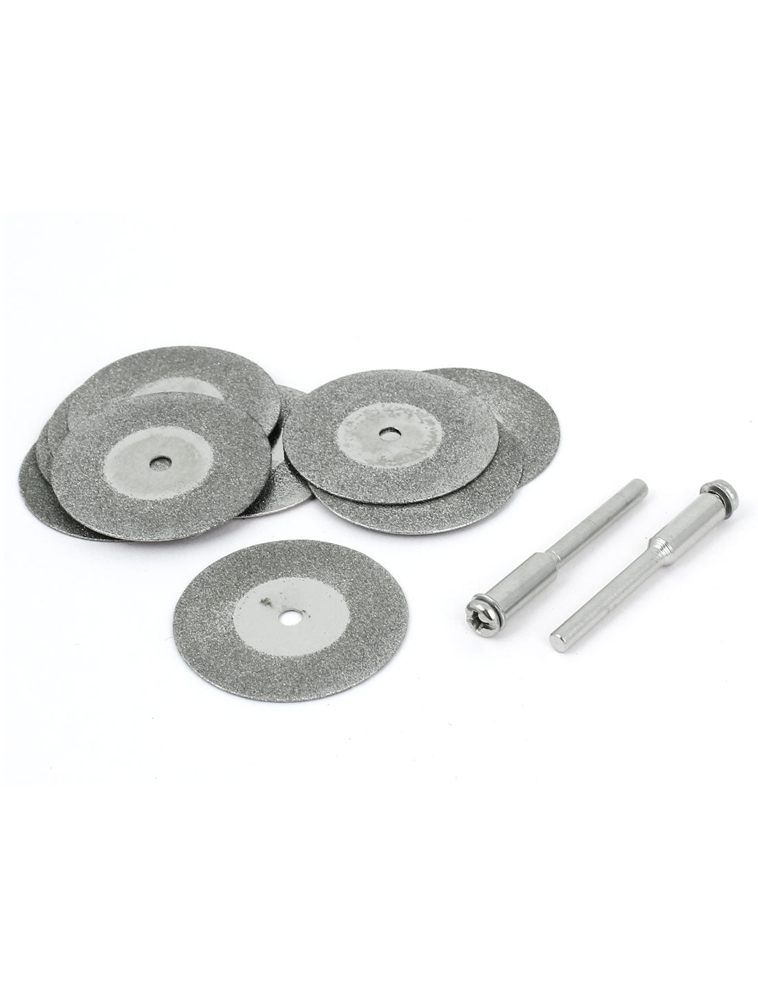 Harfington 10 Pcs 30mm Diamond Coated Rotary Cut Off Grinding Wheel Discs w 1/8" Mandrel