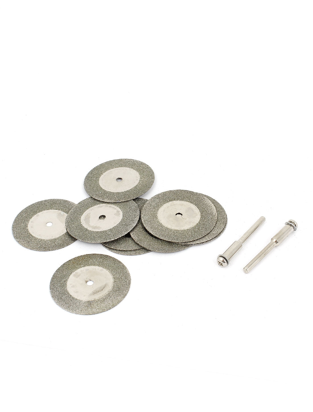 Harfington 10 Pcs 35mm Diamond Coated Rotary Cut Off Grinding Wheel Discs w 1/8" Mandrel