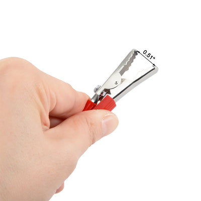 Harfington 15 Pairs 55mm Length Electric Alligator Test Clip Clamp Red Black