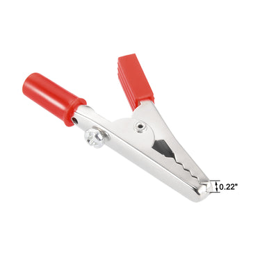 Harfington 15 Pairs 55mm Length Electric Alligator Test Clip Clamp Red Black