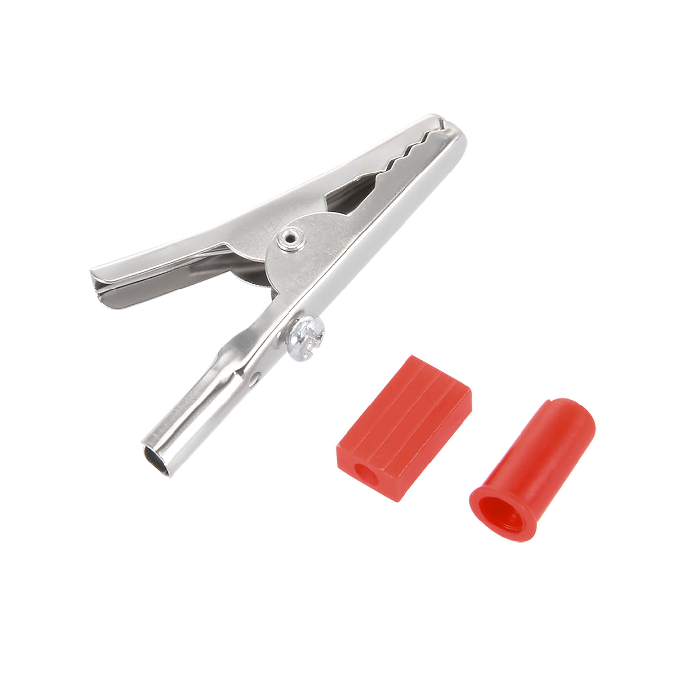 Harfington 15 Pairs 55mm Length Electric Alligator Test Clip Clamp Red Black