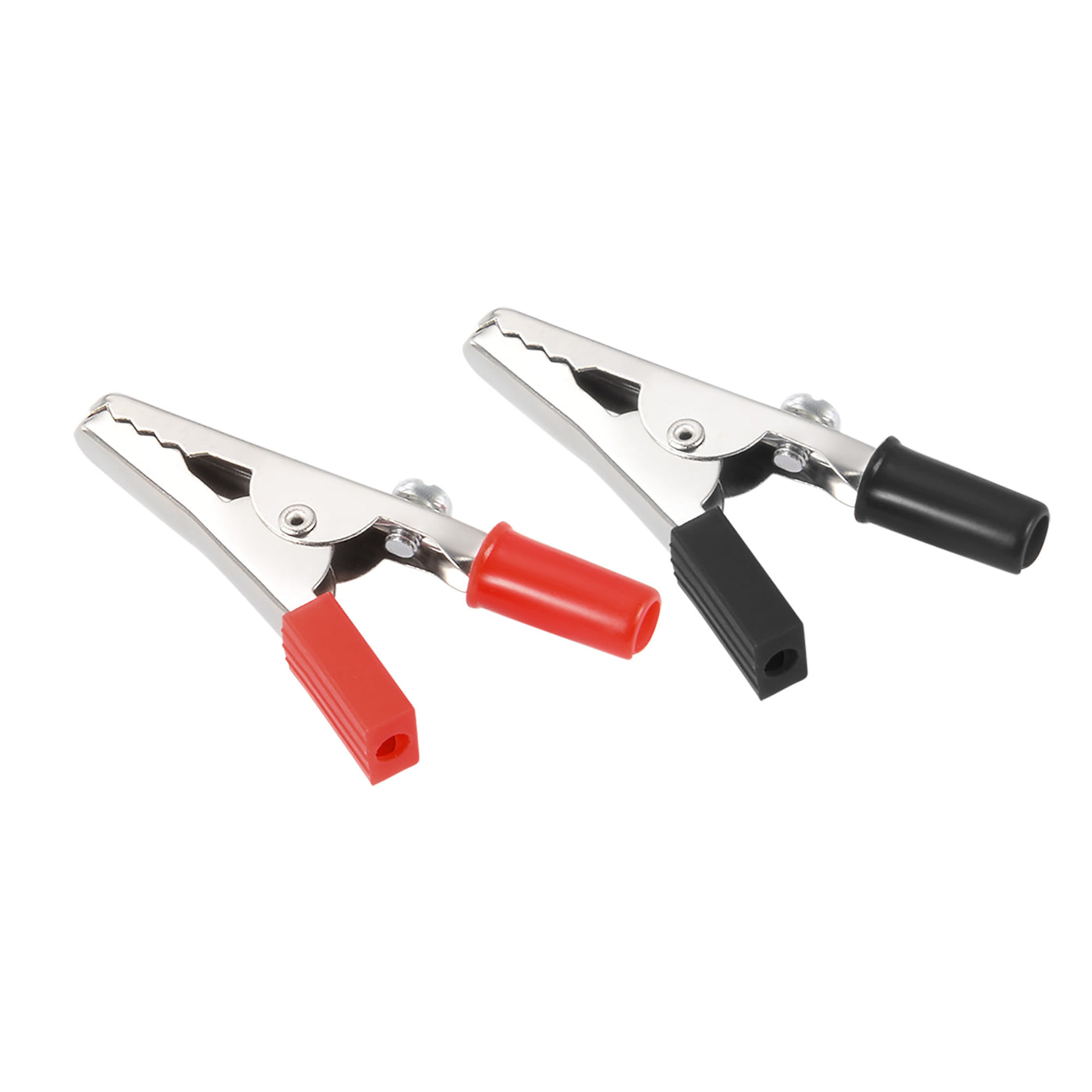 Harfington 15 Pairs 55mm Length Electric Alligator Test Clip Clamp Red Black