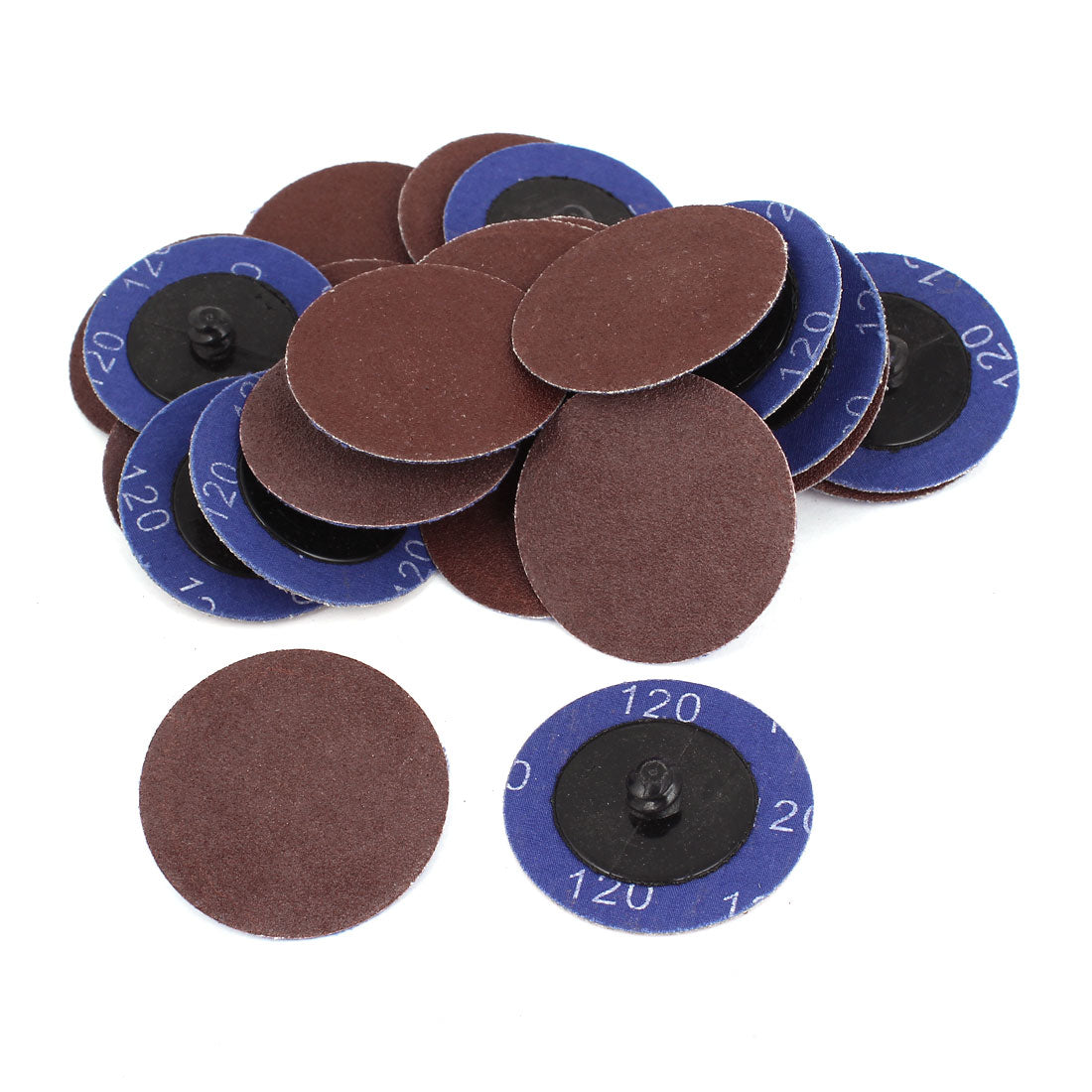 Harfington Sander Round 50mm 2" Dia 120 Grit Sandpaper Sanding Polishing Discs Wheel 30pcs
