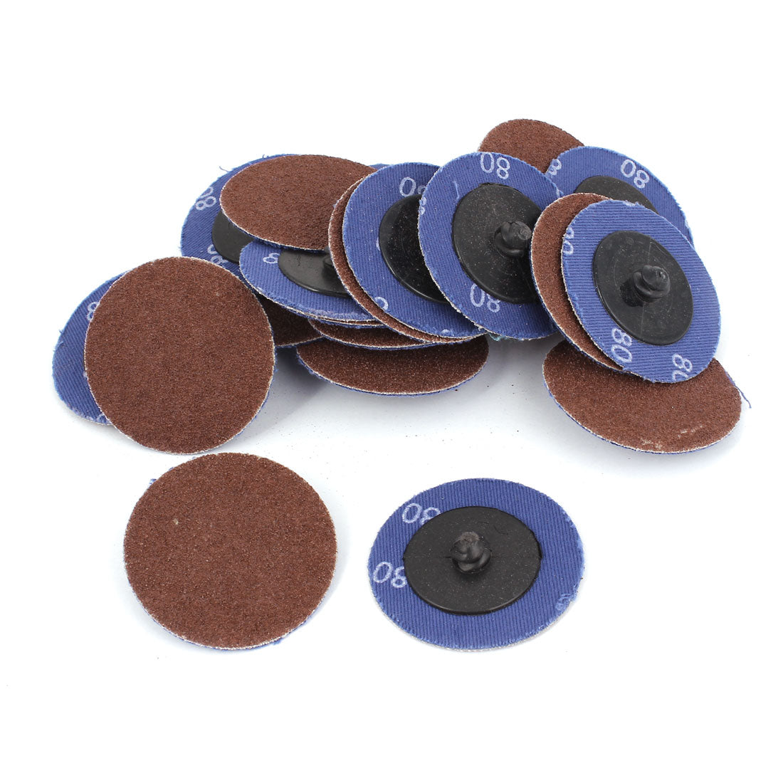 Harfington Sander 50mm 2" Dia 80# Grit Sandpaper Sanding Polishing Discs Wheel 40pcs