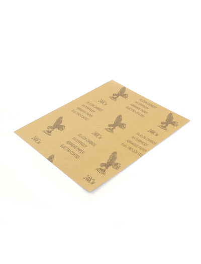 Harfington 25 Pcs 28x23cm Wet Dry Silicon Carbide Waterproof Abrasive Sandpaper Sheets 240 Grit