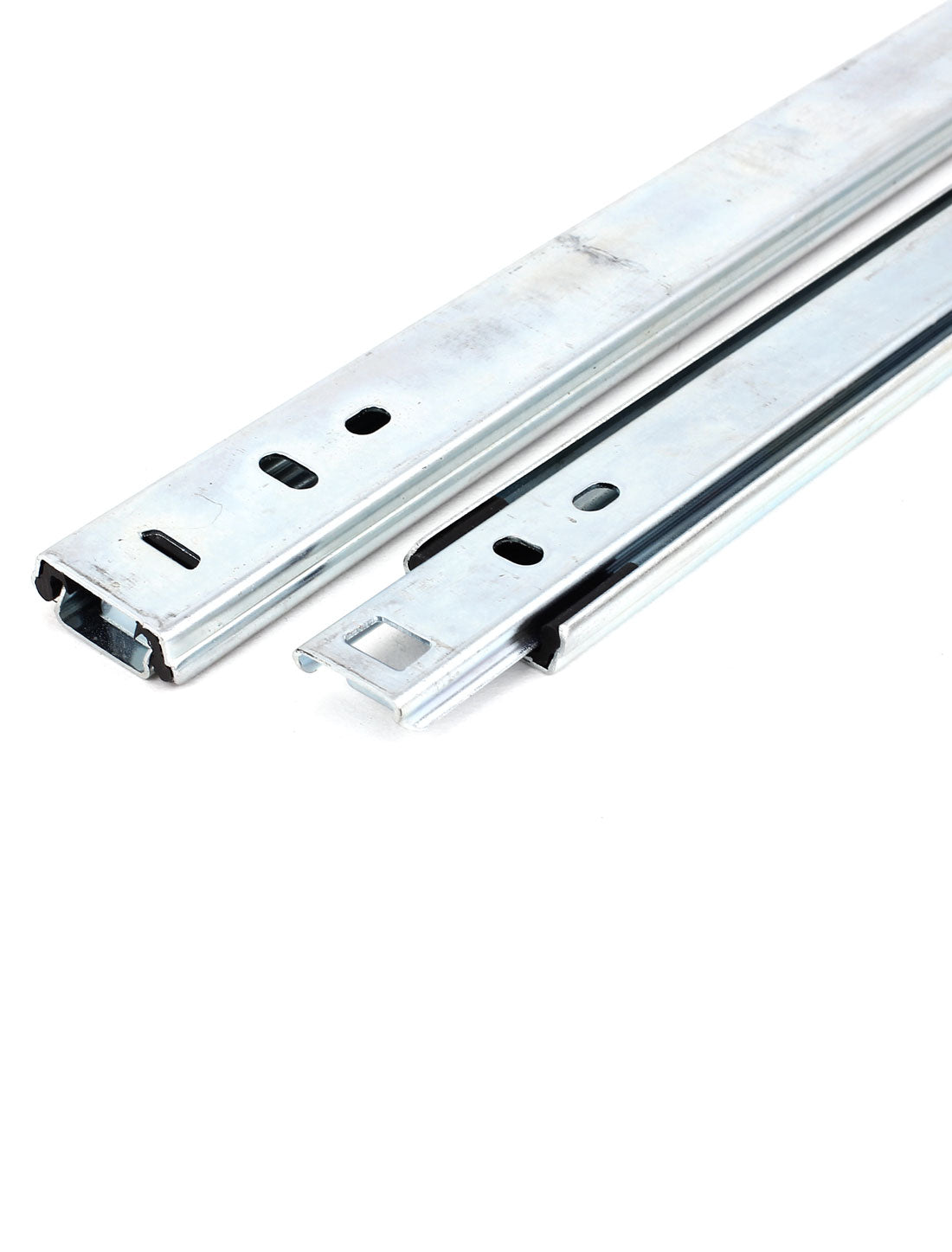 Harfington 17" Telescopic Ball Bearing Side Mount Drawer Slides Runners Rails Pair