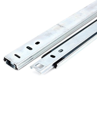 Harfington 17" Telescopic Ball Bearing Side Mount Drawer Slides Runners Rails Pair