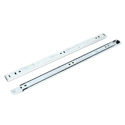 Harfington 17" Telescopic Ball Bearing Side Mount Drawer Slides Runners Rails Pair