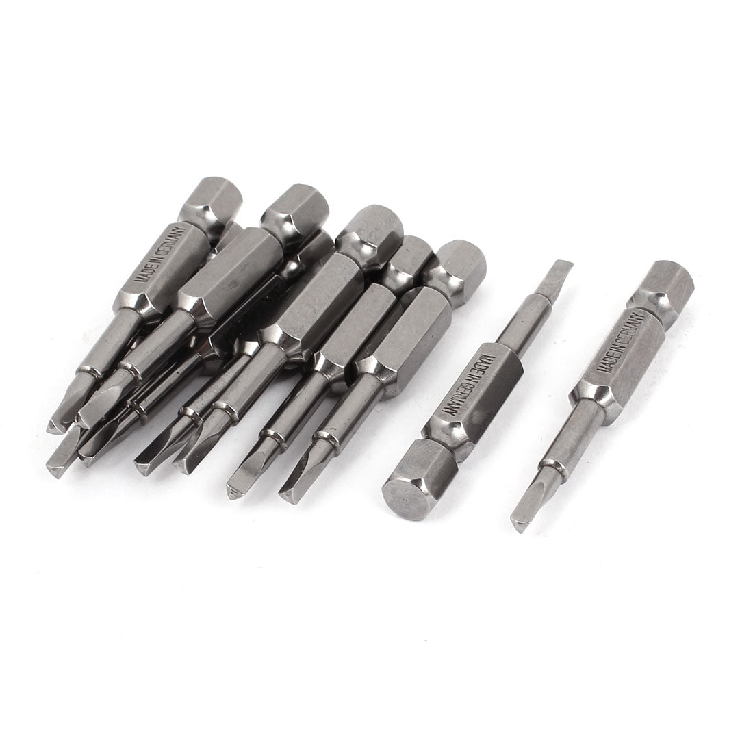 Harfington 7mm Hex Shank 2.3mm Triangle Head Magnetic Screwdriver Bit 10 Pcs