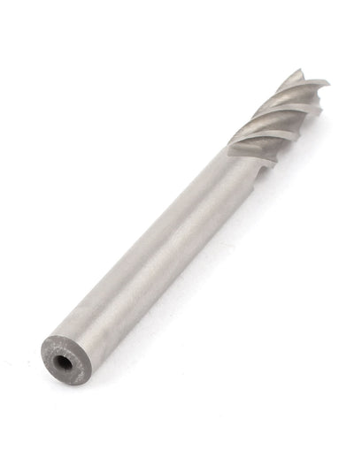 Harfington HSS Straight Shank Spiral 4 Flutes End Mill Cutter 1/4 x 1/4