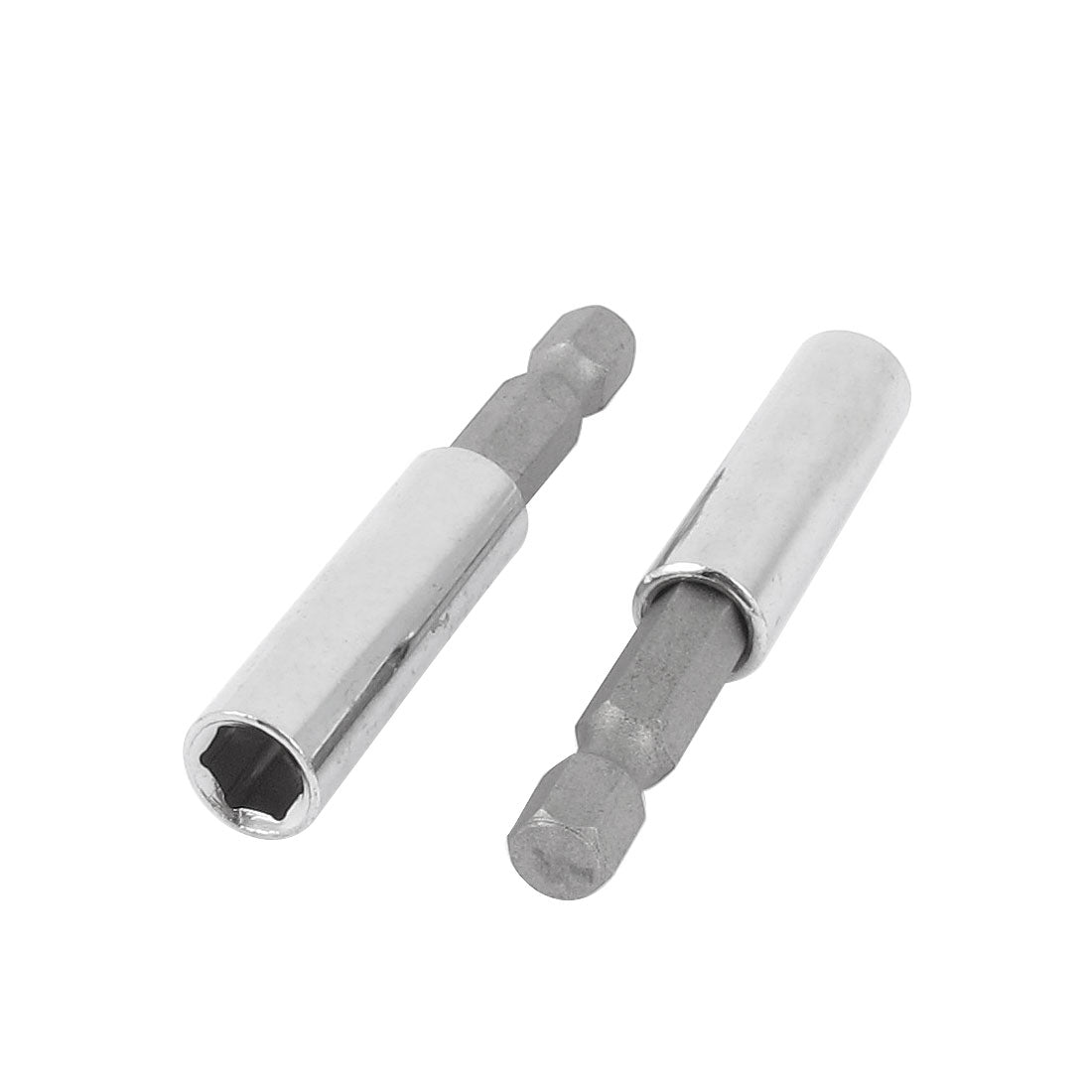 Harfington 2 Pcs 1/4" Hex Shank 6.5mm Hexagon Socket Driver Bit Nut Adapter 60mm Length