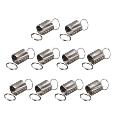 Harfington 0.45mm Wire Diax6mm ODx7mm Free Length Spring Steel Tension Spring 10pcs