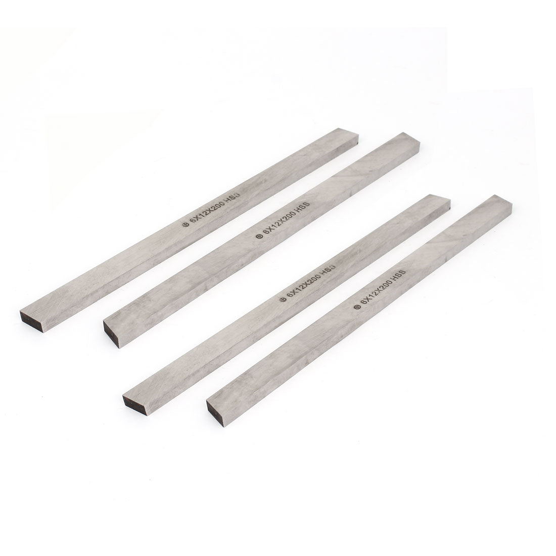 Harfington 4 Pcs Machinist Metalworker Cutting Lathe HSS Tool Bit 6mm x 12mm x 200mm