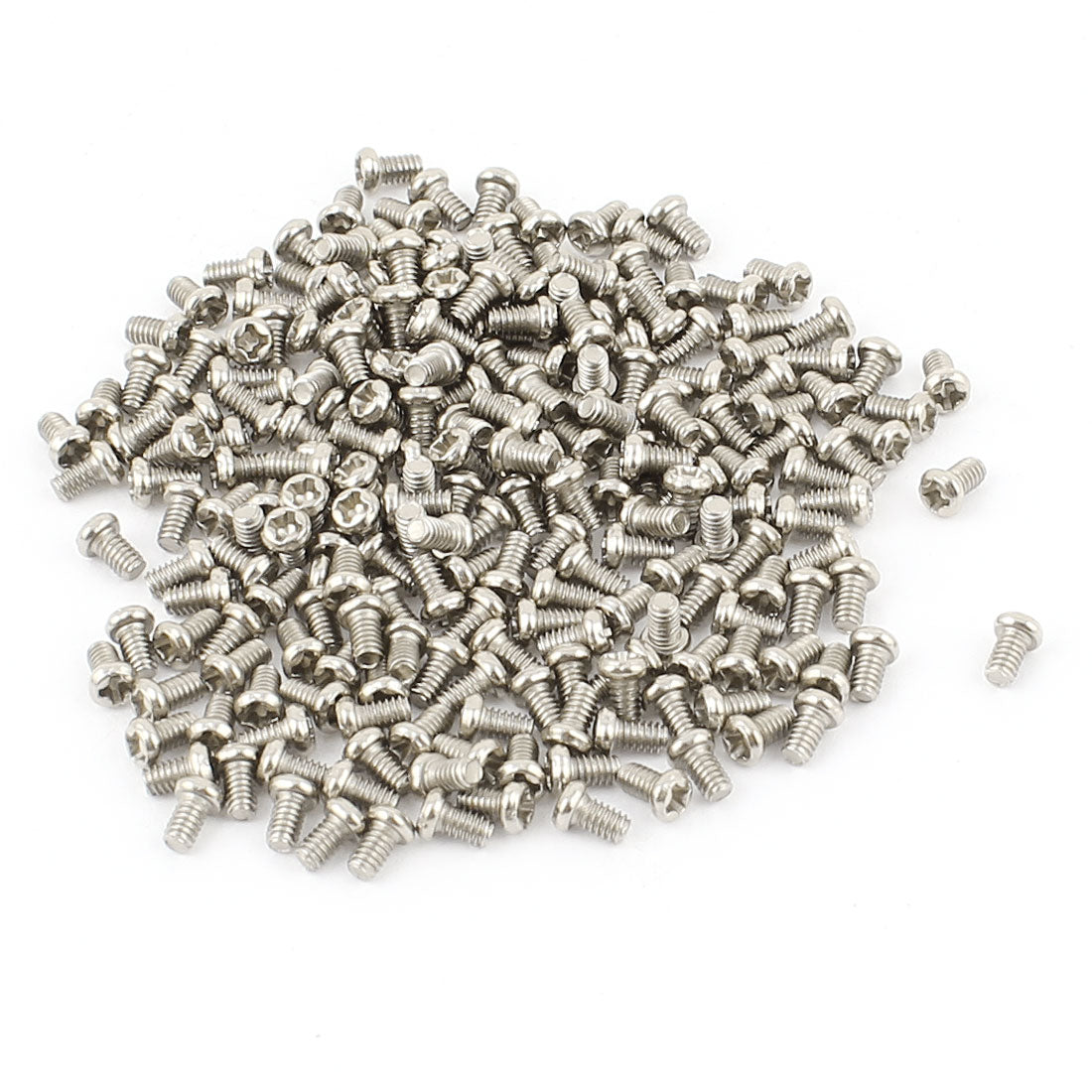 Harfington 200pcs Magnetic Crosshead Phillips Pan Head Screws Bolt M2 x 3mm