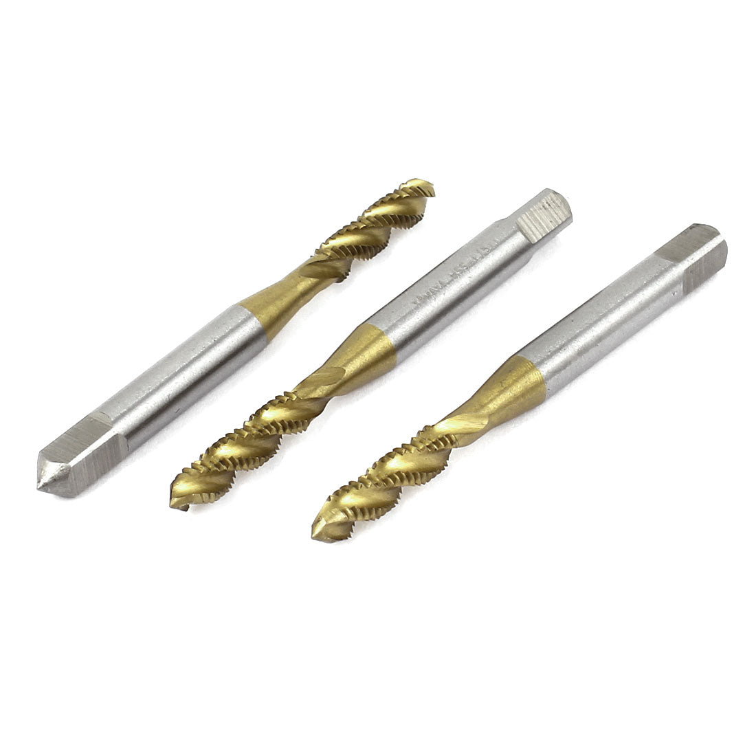 Harfington M4 x 0.7mm Spiral Flutes Screw Threaded HSS Machine Metric 3pcs