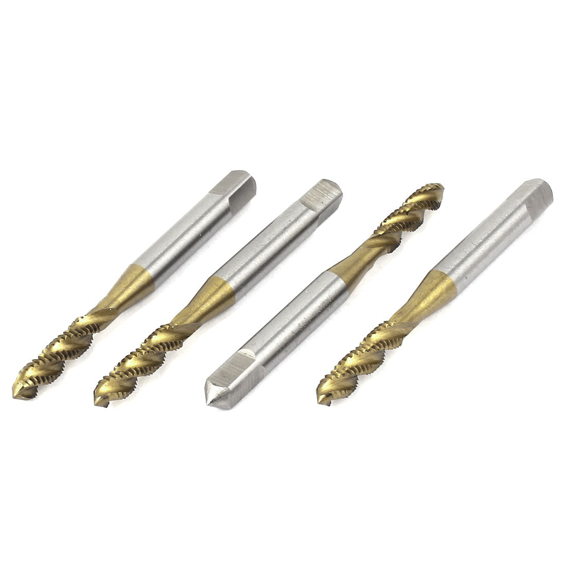 Harfington M4 x 0.7mm Spiral Screw Threaded HSS Machine Metric  4pcs