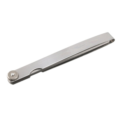 Harfington 0,02 bis 1 mm Dicke, metrische Füller-Fühlerlehre, 15,2 cm lang