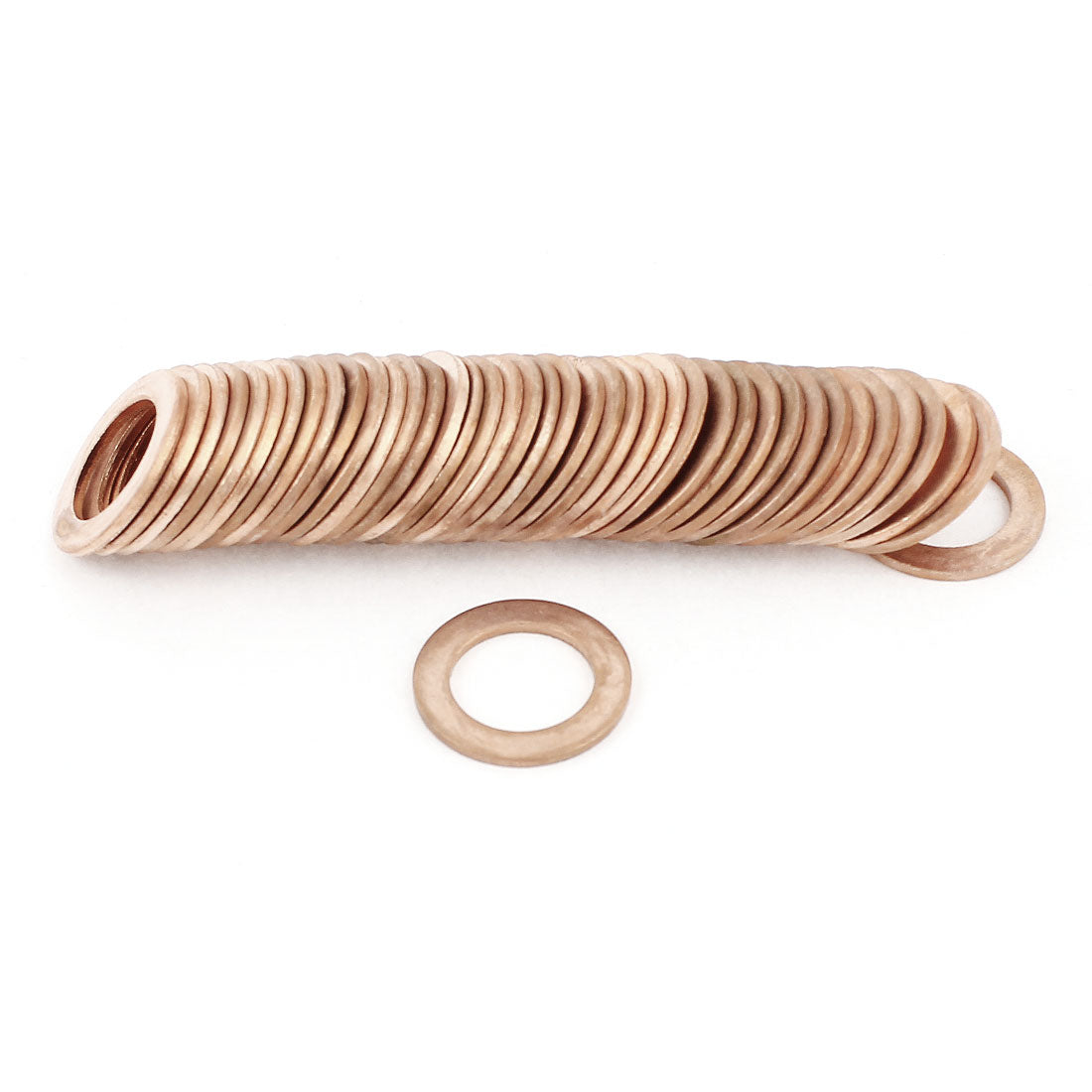 Harfington 14mmx22mmx1.5mm Tattoo Machine Copper Crush Washer Flat  Gasket 50Pcs