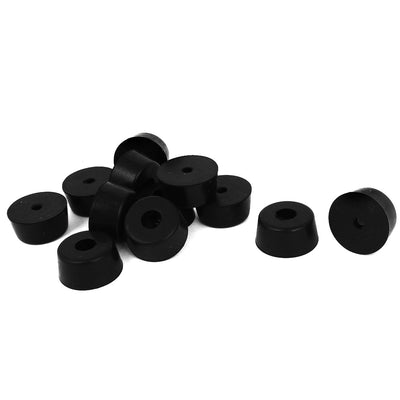 Harfington 12pcs Nonslip Rubber Feet Protector 28x14mm Black for Lathe Machine Furniture