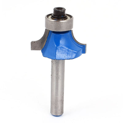 Harfington 1/4" x 1/2" End Bearing Corner Rounding Round Over Router Bit Tool 53mm Long