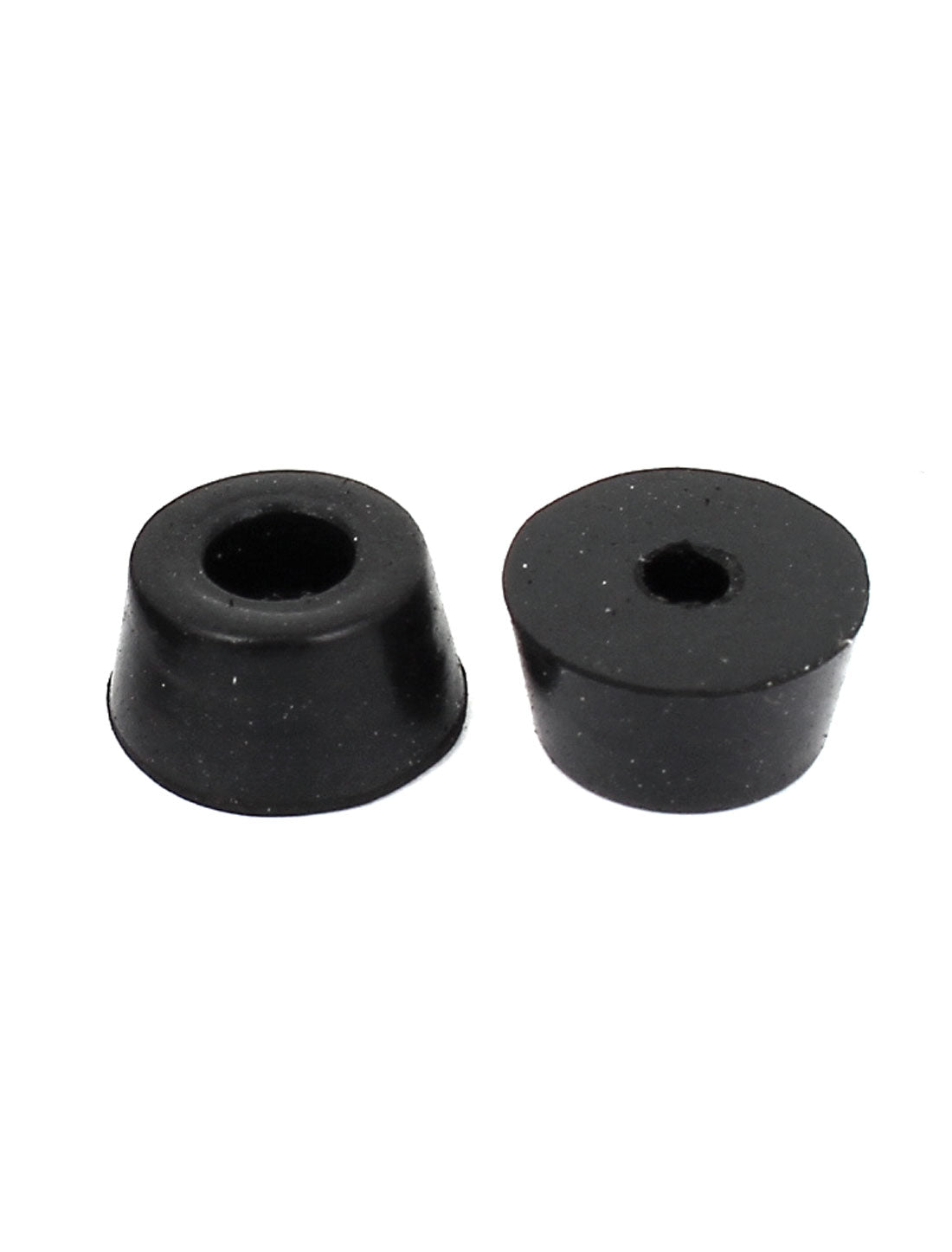 Harfington 18 Pcs Black Rubber 13x7x10mm Conical Treadmill Feet Protector Chair Leg Tips