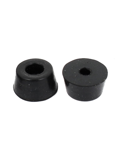 Harfington 18 Pcs Black Rubber 13x7x10mm Conical Treadmill Feet Protector Chair Leg Tips