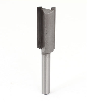 Harfington 67mm Long Round Shank Dual Flutes Straight Router Bit 1/4" x 1/2" for Carpenter