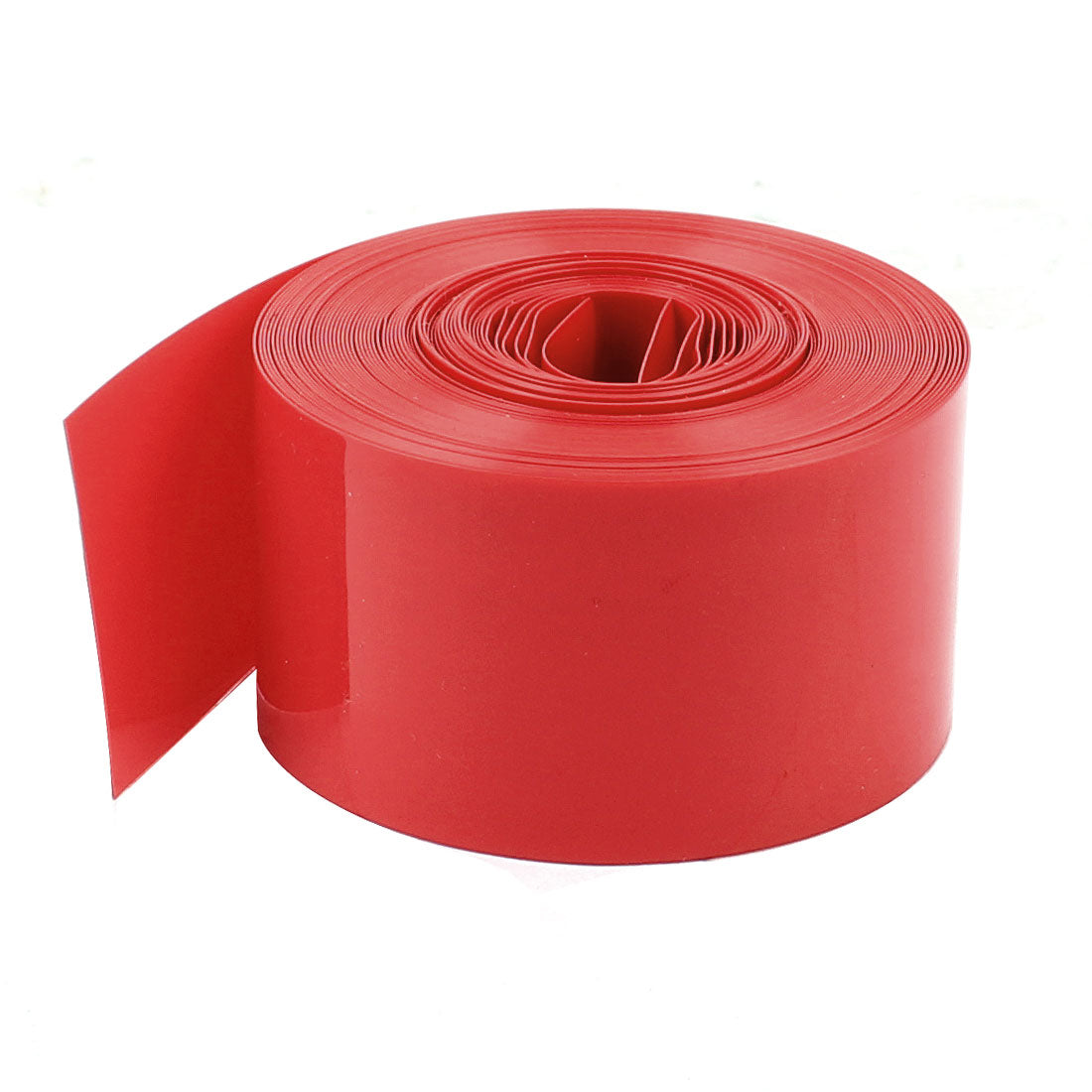 Harfington 16ft 5M Length 23mm Flat Width Red PVC Heat Shrinkable Tubing Wrap Heatshrink Cell Cover for 1 x AA Battery