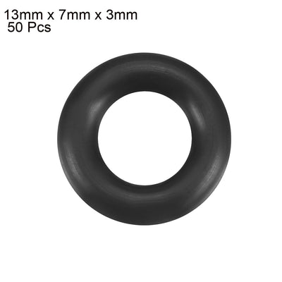 Harfington Nitrile Rubber O-Rings, Metric Buna-N Sealing Gasket 50Pcs