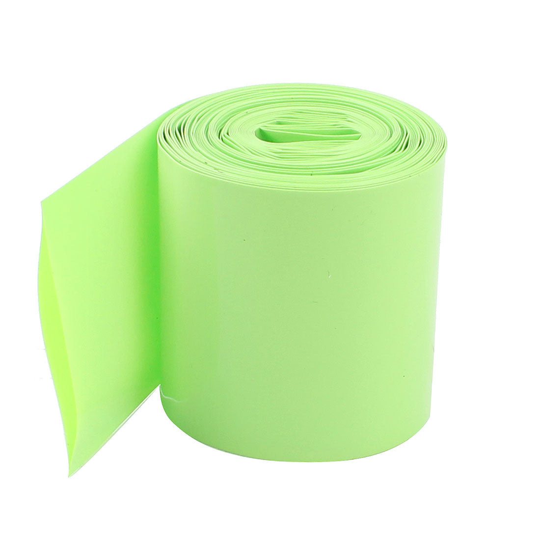 Harfington 16Ft 5Meters Long 50mm Width Light Green PVC Heat Shrinking Tubing Heatshrink Wrap Sleeve Cover for 2 x 18650 Battery